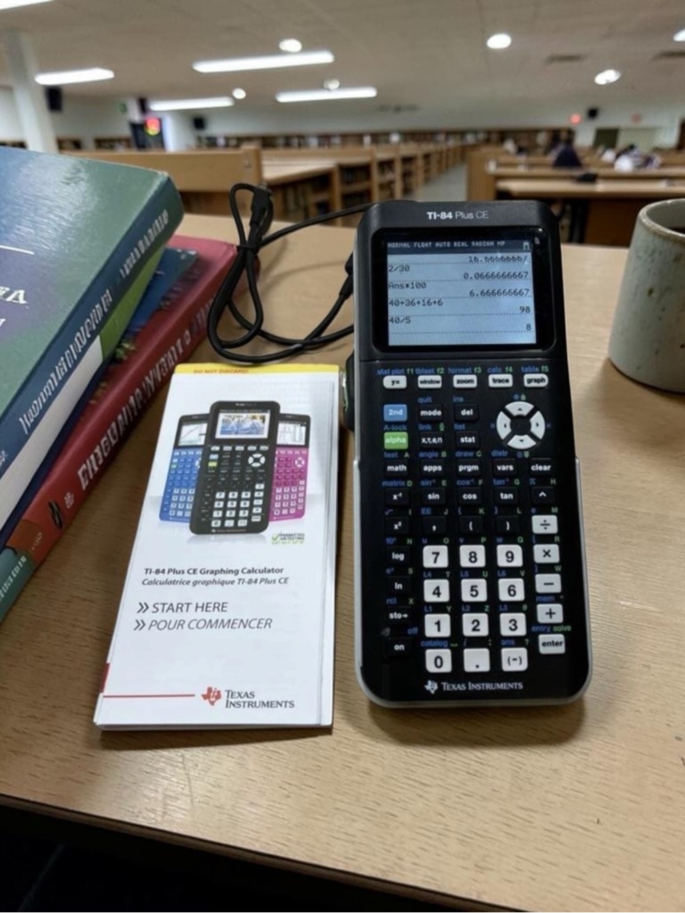 Texas Instruments TI-84 Plus CE Graphing Calculator Black White